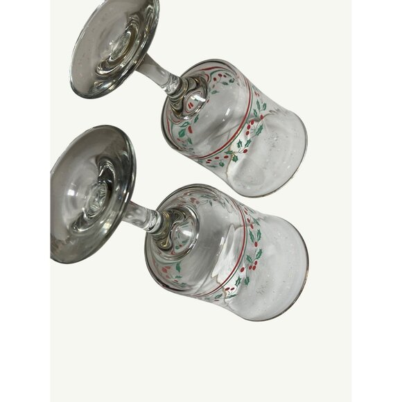 Arbys 1986 Christmas Collection Holiday Glasses Set of 2 - Picture 5 of 8